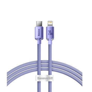 Кабель Baseus Crystal Shine Series Fast Charging Data Cable Type-C to iP 20W 2m Purple (CAJY000305) [805498]