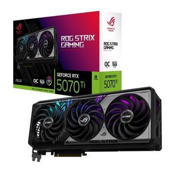 Відеокарта GF RTX 5070 Ti 16GB GDDR7 ROG Strix Gaming OC Asus (ROG-STRIX-RTX5070TI-O16G-GAMING) [605869]