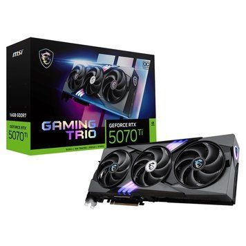 Відеокарта GF RTX 5070 Ti 16GB GDDR7 Gaming Trio OC MSI (GeForce RTX 5070 Ti 16G GAMING TRIO OC) [605851]