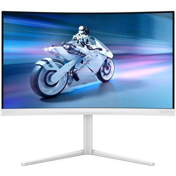 Монітор TFT 27" Philips 27M2C5501, QHD 2K, Fast VA, вигнутий, 180Гц, 2хHDMI, DP, HAS, білий (27M2C5501/00) [402296]