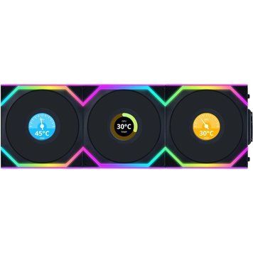 Вентилятор Lian Li Uni Fan SL Wireless LCD 120-3 Reverse Black (G99.12RSLLCD1W3B.00) [618252]