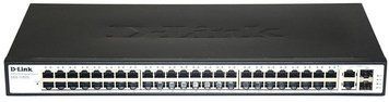 Комутатор D-Link 48xFE, 2xSFP/GE, Некерований (DES-1050G) [14784]