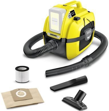 Пилосос професійний Karcher WD 1 Compact Battery, 18В, контейнер 7л, 3.14кг, без АКБ та ЗП (1.198-300.0) [105614]