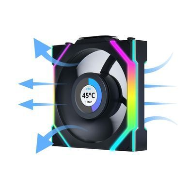 Вентилятор Lian Li Uni Fan SL Wireless LCD 120-3 Reverse Black (G99.12RSLLCD1W3B.00) [618252]