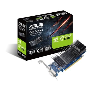 Відеокарта ASUS GeForce GT 1030 2GB GDDR5 low profile silent GT1030-SL-2G-BRK (90YV0AT0-M0NA00)