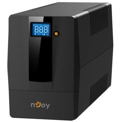 Джерело безперебійного живлення NJOY Horus Plus 600 (PWUP-LI060H1-AZ01B) Lin.int., AVR, 2 x евро, USB, LCD, пластик (Horus Plus 600 USB) [610746]