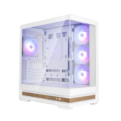 Корпус Zalman P40 Namu без БЖ, 2xUSB3.0, 1x Type C, 3x120мм ARGB Reverse, 1x120мм ARGB, VGA 420мм, LCS ready, TG Side/Front Panel, ATX, білий (P40NAMUWHITE) [111335]