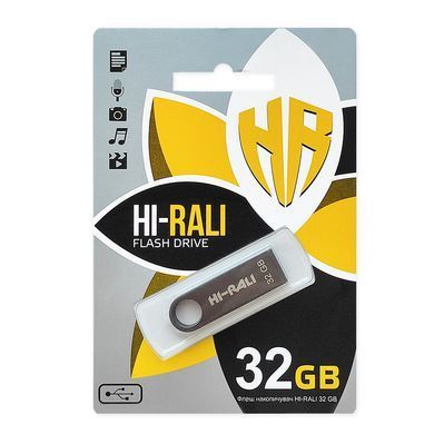 Флеш-накопичувач USB 32GB Hi-Rali Shuttle Series Black (HI-32GBSHBK) [607129]