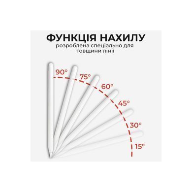 Стилус AirOn AirSens with charging case white for iPad (6126755813229) [703949]