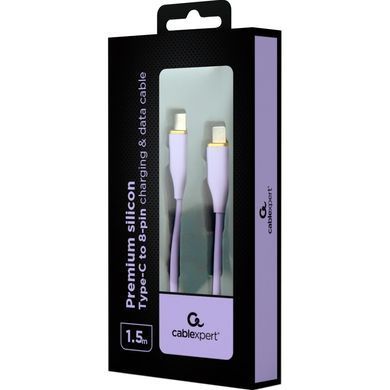 Кабель Cablexpert USB Type-C - Lightning (M/M), 2.25 A, 20 W, 1.5 м, Purple (CC-USB2S-CM8PM-1.5M-P) [604281]