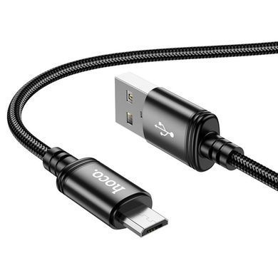 Кабель HOCO X89 Wind charging data cable Micro Black (6931474784346) [802391]