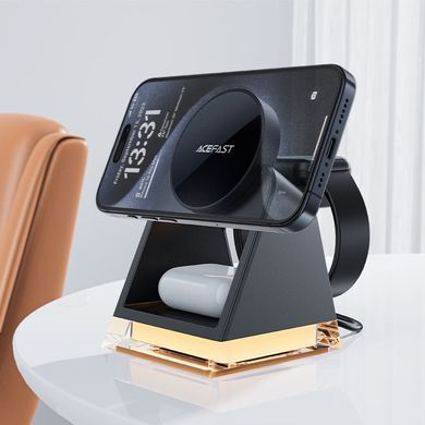 Зарядний пристрій Wireless QI 3in1 15W E17 Acefast (6974316282815) [402172]