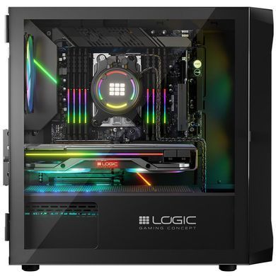 Корпус LogicConcept PORTOS MESH+GLASS ARGB fans 3x120mm BLACK без БЖ mATX (AM-PORTOS-10-0000000-0002) [402940]