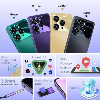 Смартфон Oukitel C6 5G 6.8" HD+ /12GB/512GB/ Dimensity 6300 /5150mAh/ 50+5Мп / Green (C6_5G_12_512_GN) [405318]