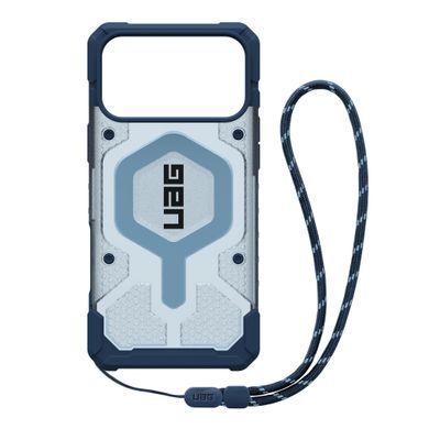 Чохол+ремінець UAG для iPhone 17 Pro Max, Pathfinder Clear MagSafe Bundle, Blues Lanyard (1145521BV03) [111046]