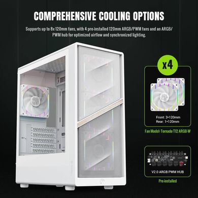 Корпус для комп'ютера ATX W/O PSU GAMEMAX (AERIS 330 MW) [503701]