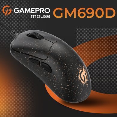 Миша GamePro Black/Orange (GM690D) [606728]
