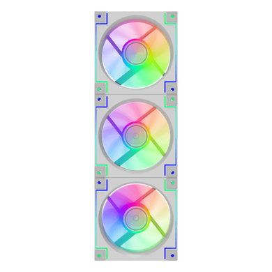 Кулер для корпуса GAMEMAX (RD300 WH) [303456]