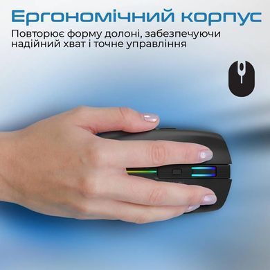 Миша бездротова Promate Kitt Black (kitt.black) [606677]