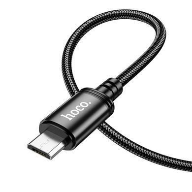 Кабель HOCO X89 Wind charging data cable Micro Black (6931474784346) [802391]