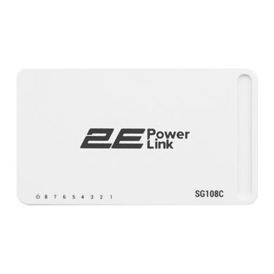 Комутатор 2E PowerLink SG108C, 8xGE, Некерований (2E-SG108C) [104937]