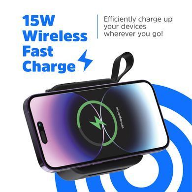 УМБ Energizer Magnetic Wireless 10000mAh 20W PD,AC зарядка,QI-15W, built-in USB-C,USB-А,USB-C In/Out (QM10001AC) [404666]
