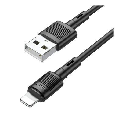 Кабель Hoco X83 USB - Lightning (M/M), 1 м, Black (6931474770868) [604438]