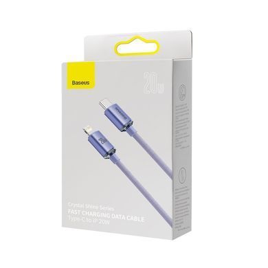 Кабель Baseus Crystal Shine Series Fast Charging Data Cable Type-C to iP 20W 2m Purple (CAJY000305) [805498]