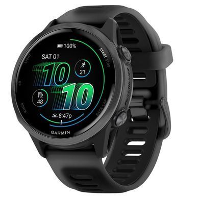 Смарт-годинник Garmin Forerunner 570 42mm Slate Gray with Black/Translucent Black Silicone with Slate Buckle (010-02970-40) [613058]