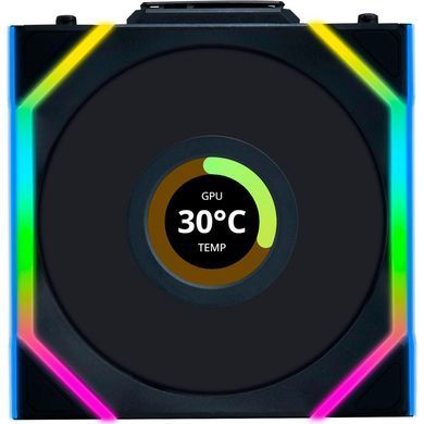 Вентилятор Lian Li Uni Fan SL Wireless LCD 120-3 Reverse Black (G99.12RSLLCD1W3B.00) [618252]