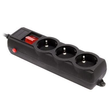 Фільтр живлення Gembird Pro 3 розетки, 3м, чорний (SPG3-G-10B-PRO) [605252]
