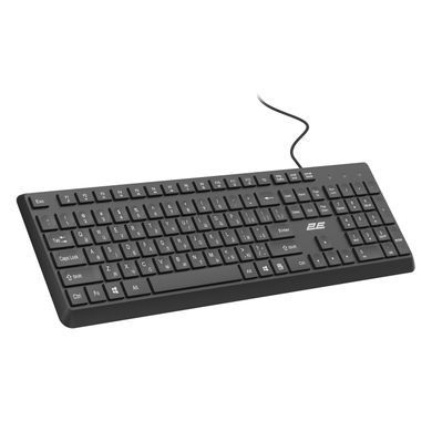 Клавіатура мембранна 2E KS405 104key, USB-A, EN/UK, чорний (2E-KS405UBK_UA) [114325]
