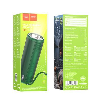 Портативна колонка HOCO HC11 Bora sports BT speaker, 5W*2, Dark Green (6931474762108) [805575]