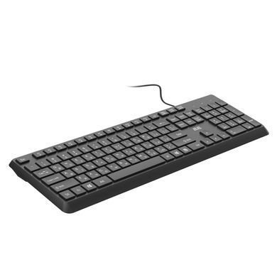 Клавіатура мембранна 2E KS405 104key, USB-A, EN/UK, чорний (2E-KS405UBK_UA) [114325]