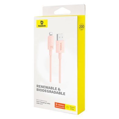 Кабель Baseus Habitat Series Fast Charging Cable USB to iP 2.4A 2m Wheat Pink (P10360200421-01) [802357]