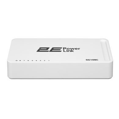 Комутатор 2E PowerLink SG108C, 8xGE, Некерований (2E-SG108C) [104937]