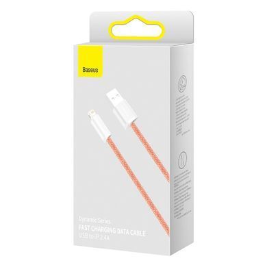 Кабель Baseus Dynamic USB - Lightning (M/M), 2.4A, 1 м Orange (CALD000407) [604336]