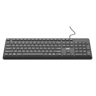 Клавіатура мембранна 2E KS405 104key, USB-A, EN/UK, чорний (2E-KS405UBK_UA) [114325]