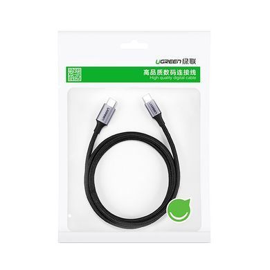 Кабель USB 2.0 Type-C M-M, 2 м, 60W Чорний, Round Cable Nickel Plating Aluminum Shell US261 UGREEN (50152) [404047]