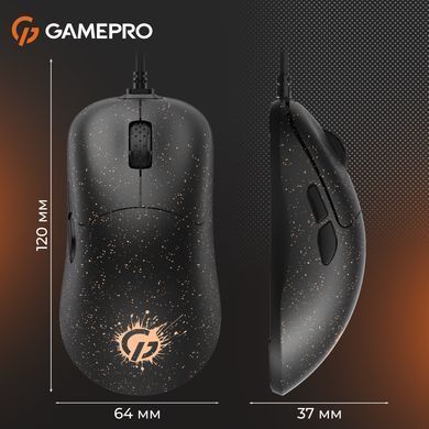 Миша GamePro Black/Orange (GM690D) [606728]