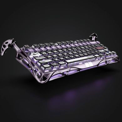 Клавіатура механічна GravaStar Mercury V75 Pro 80keys, Magnetic Jade Gaming, 8K, USB-A, RGB, Iron Purple (GS_V75_PRO_PL) [113142]