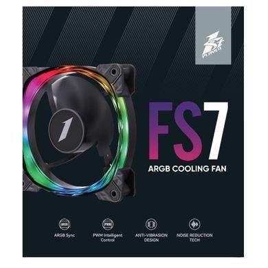 Вентилятор 1stPlayer FS7 Black (FS7-BK-1IN1) [609131]