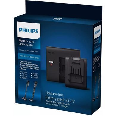 Акумулятор із зарядним пристроєм для безпровідних пилососів Philips (XV1797/01) [105856]