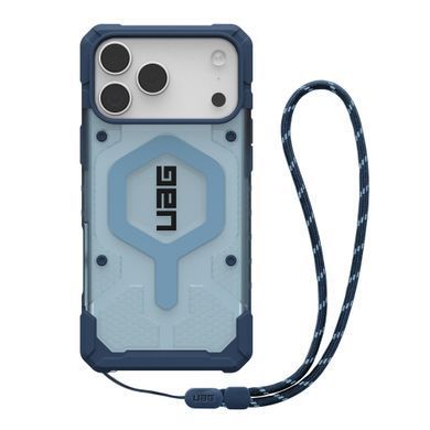 Чохол+ремінець UAG для iPhone 17 Pro Max, Pathfinder Clear MagSafe Bundle, Blues Lanyard (1145521BV03) [111046]