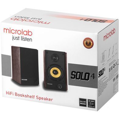 Акустична система 2.0 Microlab SOLO 4, 60Вт, темно-коричнева (SOLO4_V2) [404783]