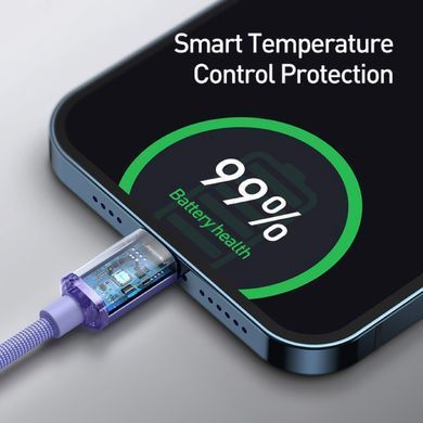 Кабель Baseus Crystal Shine Series Fast Charging Data Cable Type-C to iP 20W 2m Purple (CAJY000305) [805498]