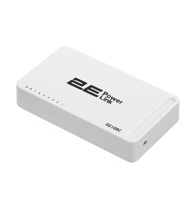 Комутатор 2E PowerLink SG108C, 8xGE, Некерований (2E-SG108C) [104937]