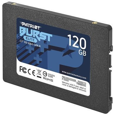 Накопичувач SSD 120GB Patriot Burst Elite 2.5" SATAIII TLC (PBE120GS25SSDR) [608099]