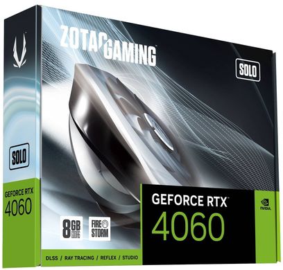 Zotac Відеокарта GeForce RTX 4060 8GB GDDR6 Solo (ZT-D40600G-10L)