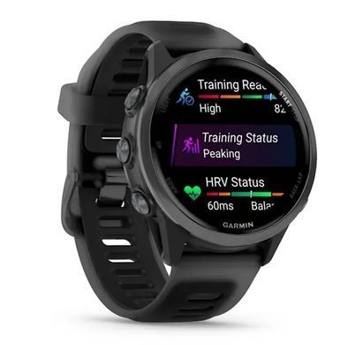 Смарт-годинник Garmin Forerunner 570 42mm Slate Gray with Black/Translucent Black Silicone with Slate Buckle (010-02970-40) [613058]